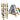 Parrot Toy Bird Swaying Practice Climbing Hanging Ladder Bridge Wooden Rainbow Parrot Hammock Bird Toy With Bell