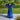 27.5"H Outdoor Garden Water Fountain with LED Lights and Pump, Cobalt Blue Two Birds Embossed Plant Pattern Pedestal Ceramic Fl