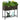 Outsunny Raised Garden Bed, Elevated Planter Box with Rattan Wicker Look, Tool  Shelf, Portable Design for Herbs, Vegetables, Fl