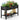 Raised Garden Bed with Tools, 47*18*29 in, Poly Elevated Planter Box with Legs And Storage Shelf, Weather Resistant