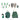 E74E 11 Pieces Garden Work Tool Set Garden Gifts for Women Men for Easy Storage Gardening Kit with Storage Tote Bag