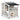 2-Story Wooden Patio Luxurious Cat Shelter House Condo w/ Large Balcony