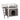 72 * 56 * 65cm 2-story cat house with ladder gray+white cedar wood cat and dog house