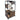 Cat Litter Box Enclosure, Wooden Cat House On Wheels with Multiple Platforms,Condo,Hammock,Scratching Mat, Hidden Cat Washroom F